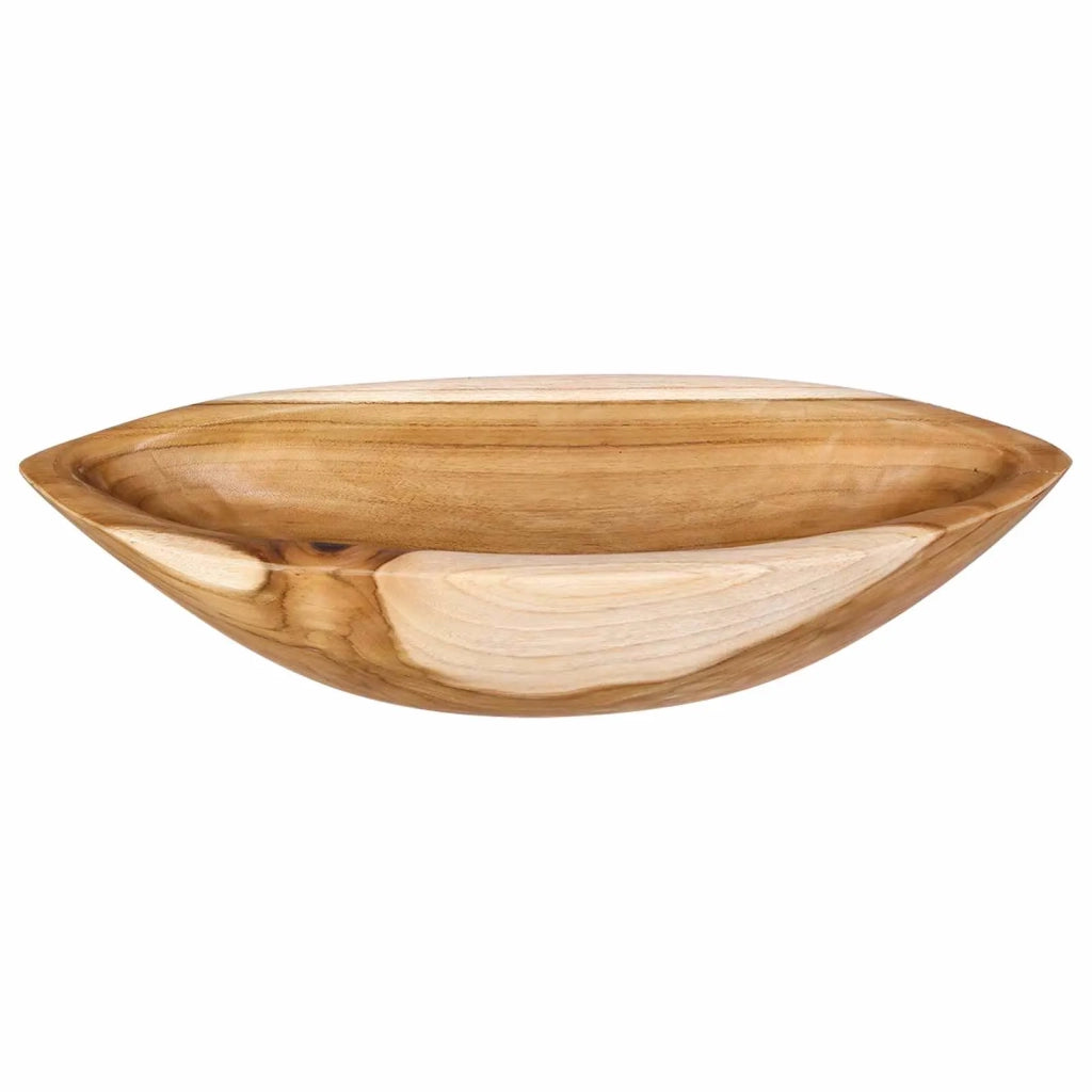 Fruit Bowl JEPARA Teak Brown 46 x 16 x 11 cm 42010341