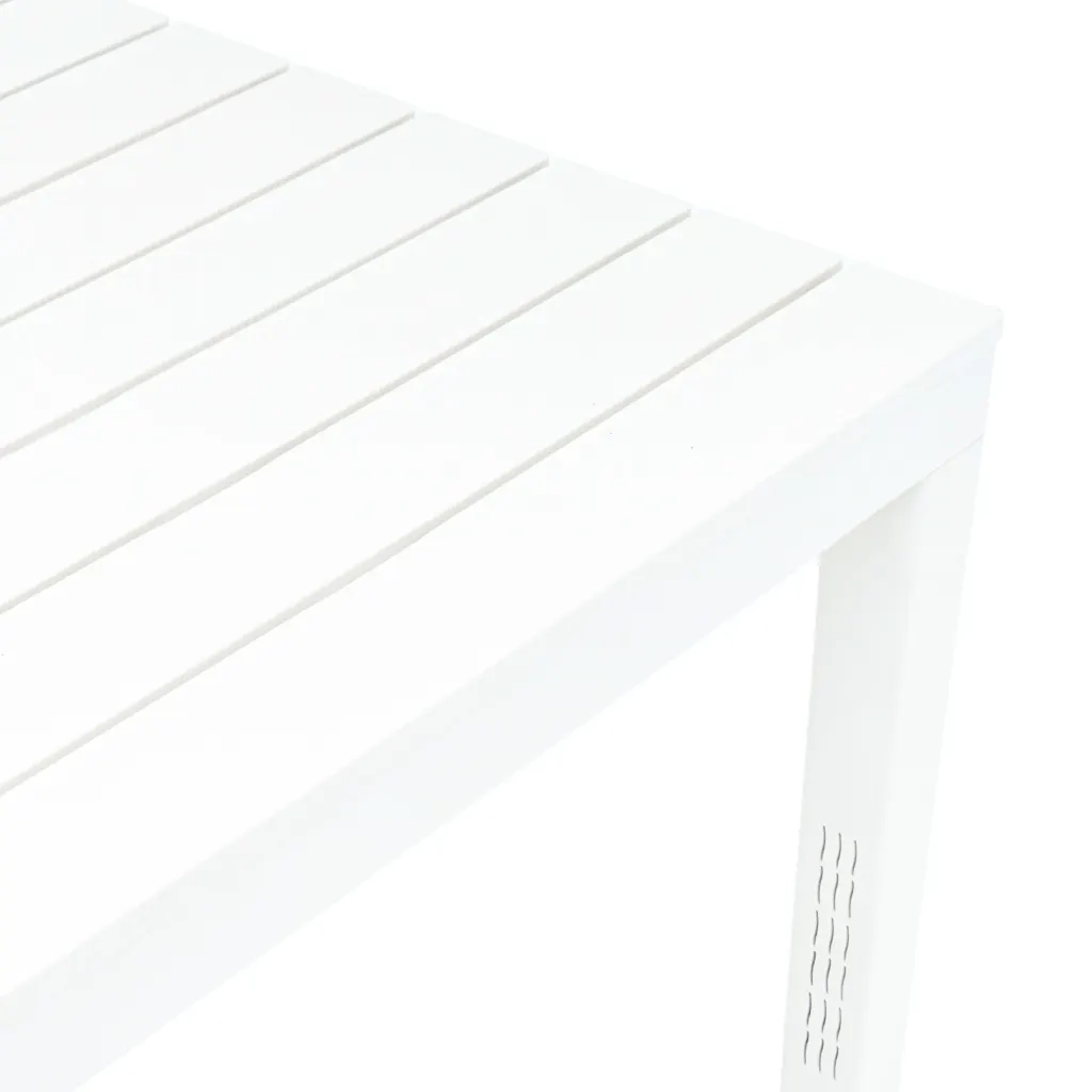Tavolo da Giardino con 2 Panche in Plastica Bianco cod mxl 34570