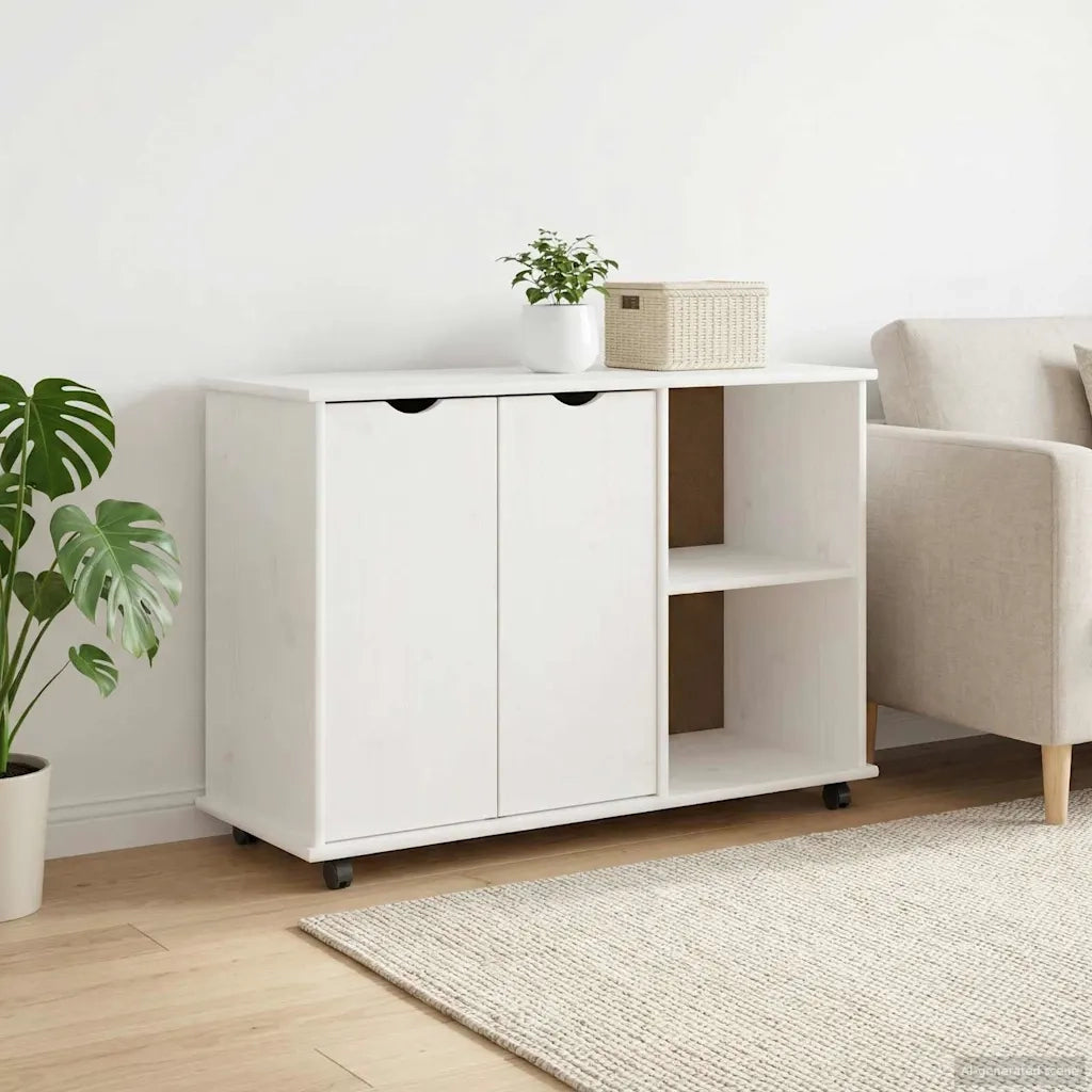 Mobile con Ruote con ruota Bianco 100 x 39 x 65,5 cm