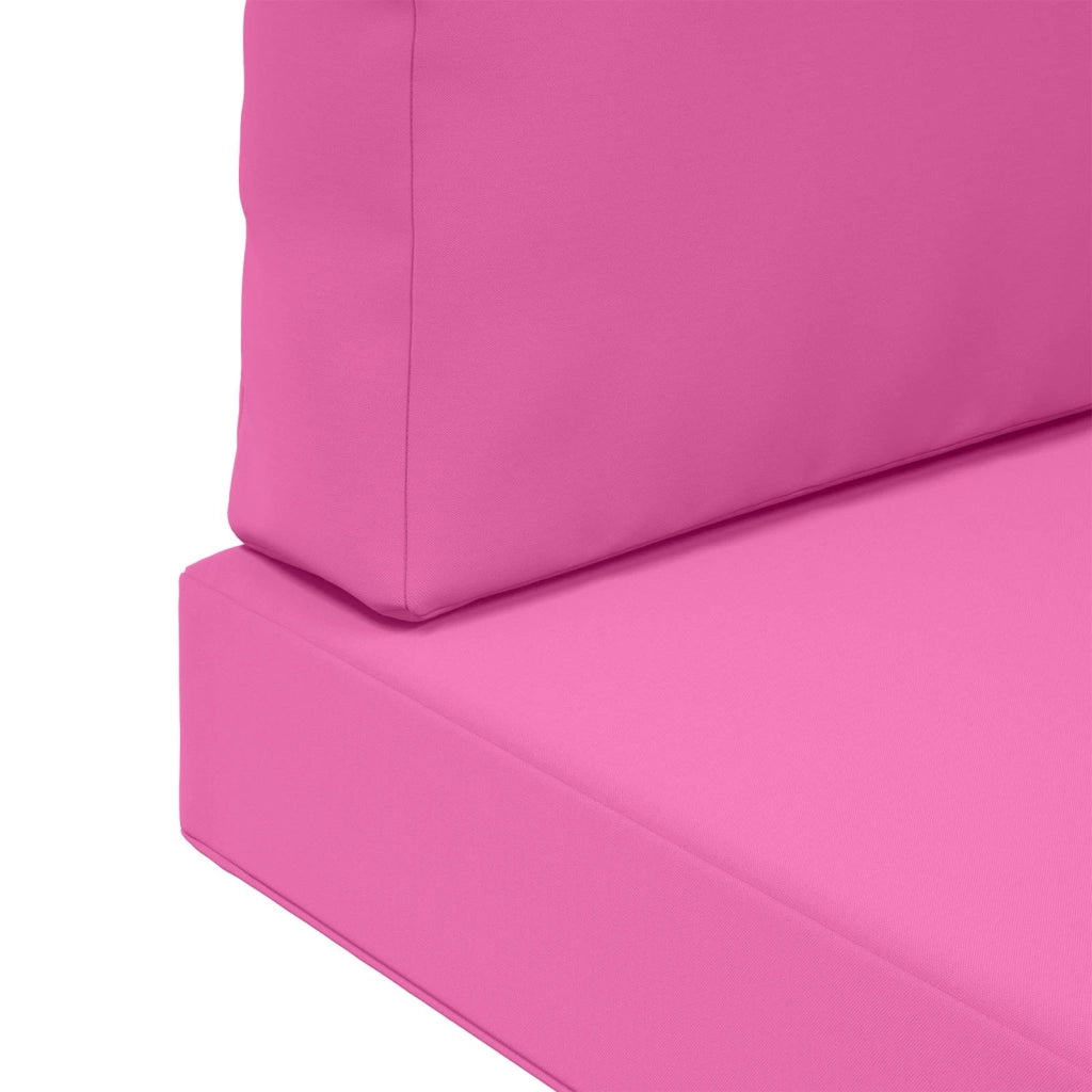 Cuscino per divano da esterno 3 pcs Rosa Poliestere