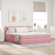 Letto con Contenitore con materasso Rosa 100 x 200 cm 3370984