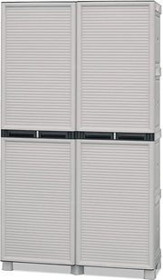 ARMADIO PORTASCOPE IN POLIPROPILENE 100 X 39 X H172 CM 2 ANTE E 3 RIPIANI