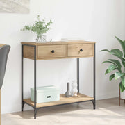 Tavolo consolle Rovere artigianale 75 x 34,5 x 75 cm