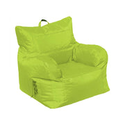 Poltrona imbottita con Ossidiana, colore verde, Misure 80 x 80 x 80 cm