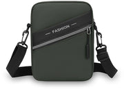 Borsa da spalla esterna da viaggio commuter tasca da spalla leggera casual overalls tasca da uomo, verde chiaro