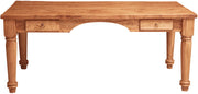 Biscottini Tavolo scrivania in legno massello di tiglio L184xPR92xH78 cm. Made in Italy