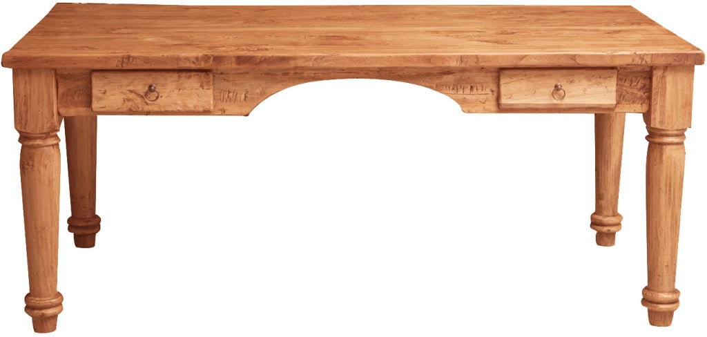 Biscottini Tavolo scrivania in legno massello di tiglio L184xPR92xH78 cm. Made in Italy