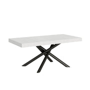 Tavolo Allungabile 200-460x90x77 cm Famas Bianco Frassino Telaio Antracite