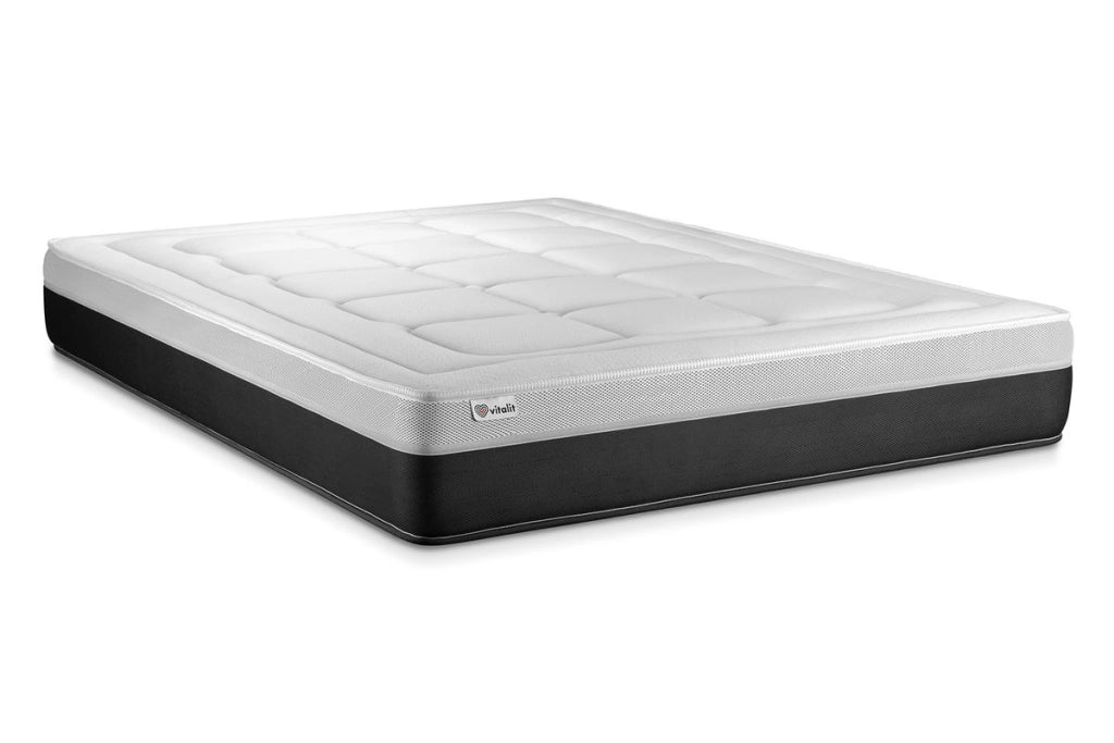 Pacchetto letto completo - Materasso 140x200cm + Box spring con doghe (kit) + 2 cuscini + Piumino - Vital Form