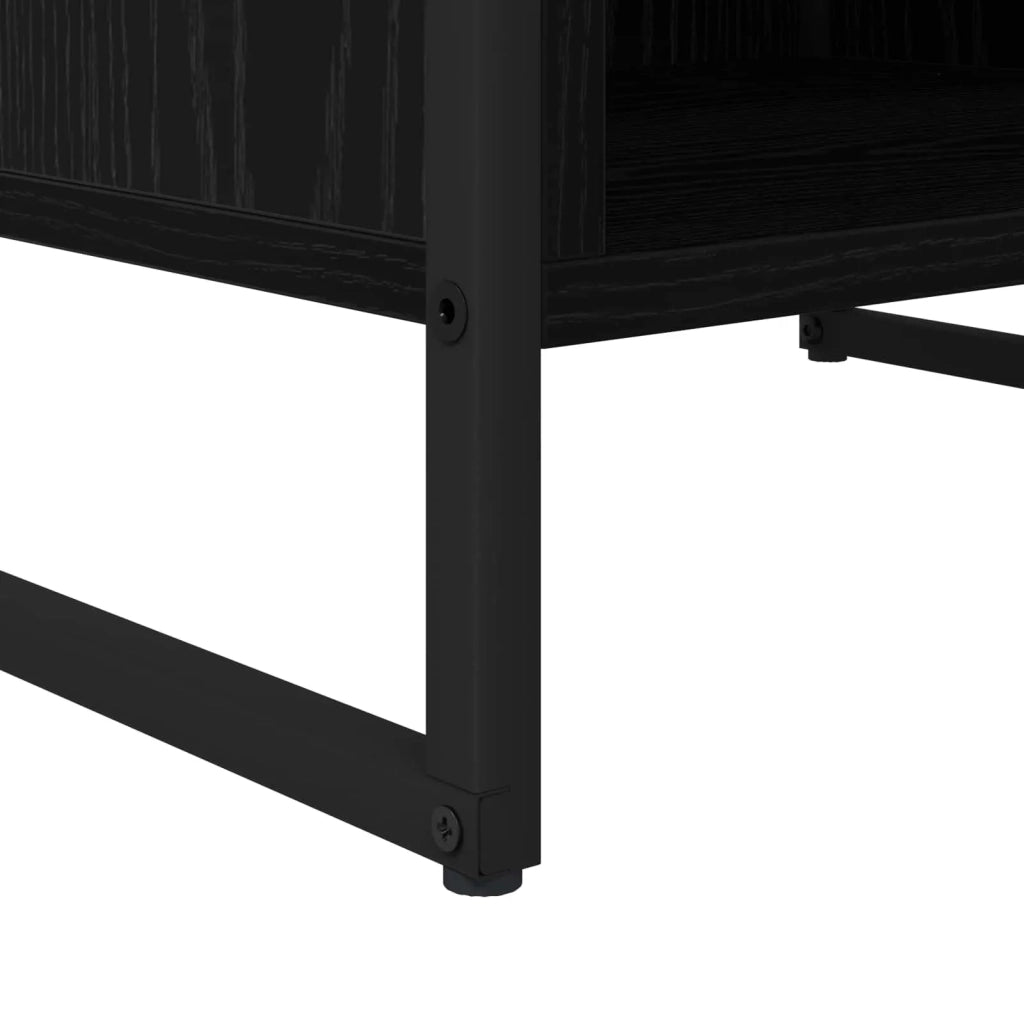 Mobile TV Rovere Nero 170,5 x 36 x 30,5 cm Legno multistrato
