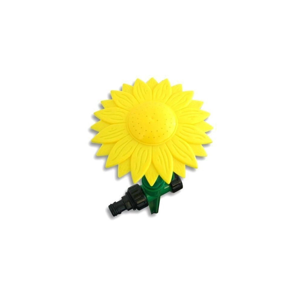 Trade Shop - Fiore Irrigatore Girasole Con Picchetto Per Annaffiare Piante Irrigazione Prato -