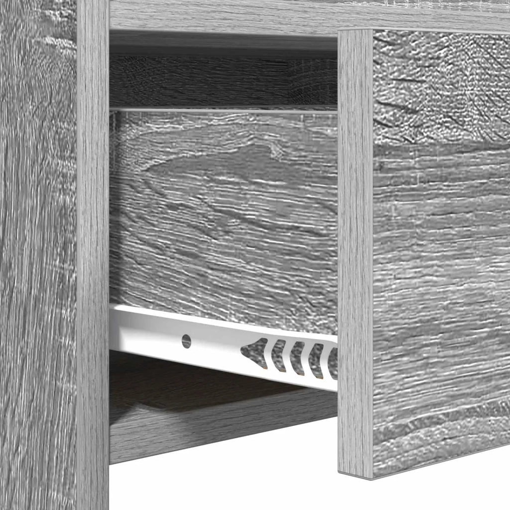 Tavolo consolle Sonoma grigio 90 x 35 x 80 cm 8011304