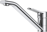 Cranio in Acciaio Inox, Rubinetto da Cucina con Lame in Cromo, Rubinetto a Sfera con Alta Colonna da Cucina, 360° Rotativo, Rubinetto da Cucina a Unico Movimento per 1 Fessura