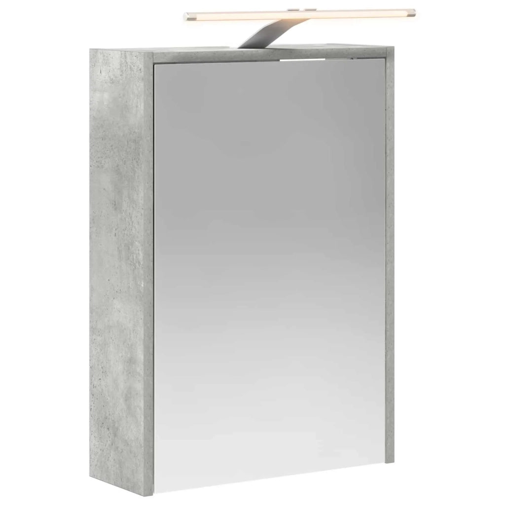 Mobiletto per specchio da bagno con lo scaffale Grigio cemento