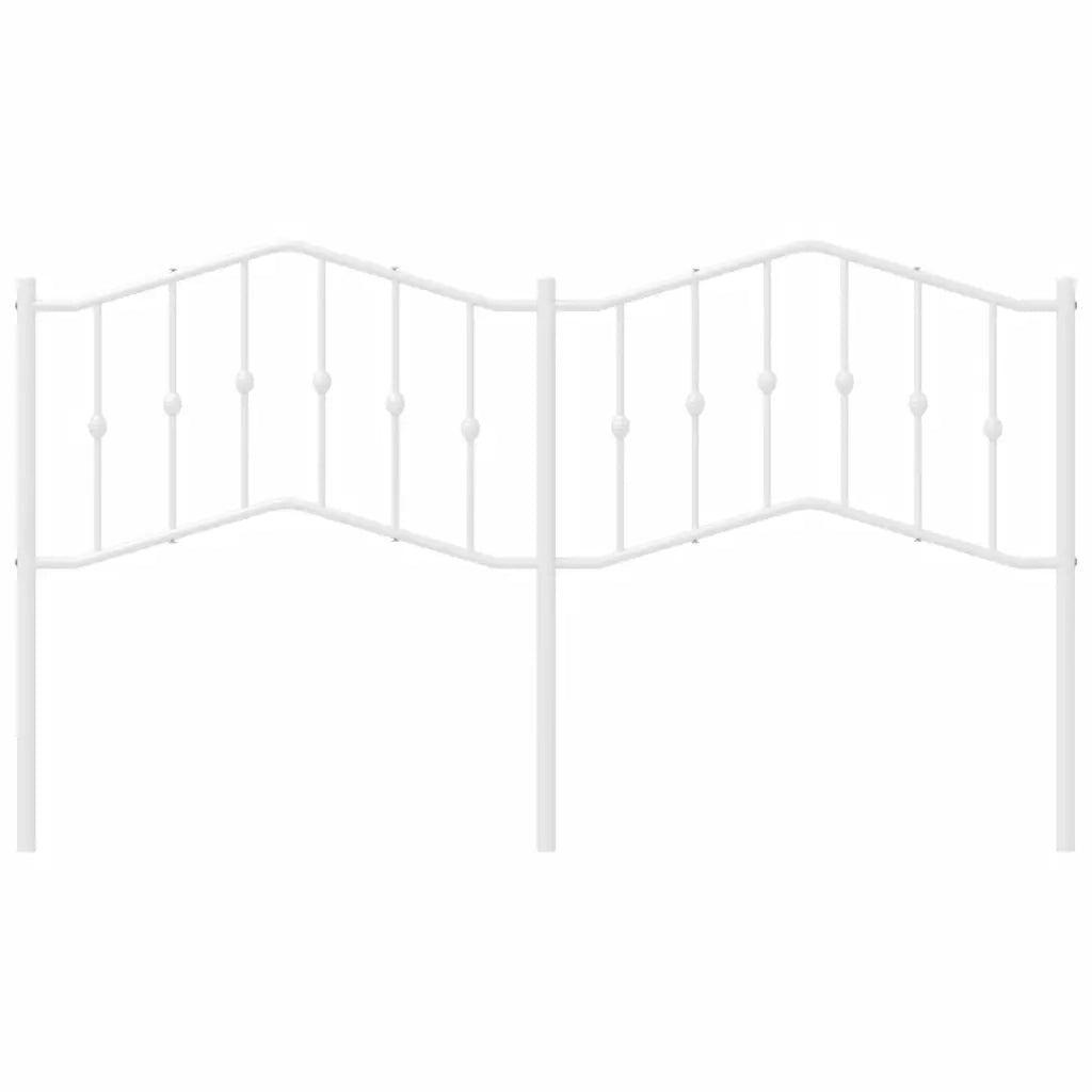 Testiera in Metallo Bianco 160 cm