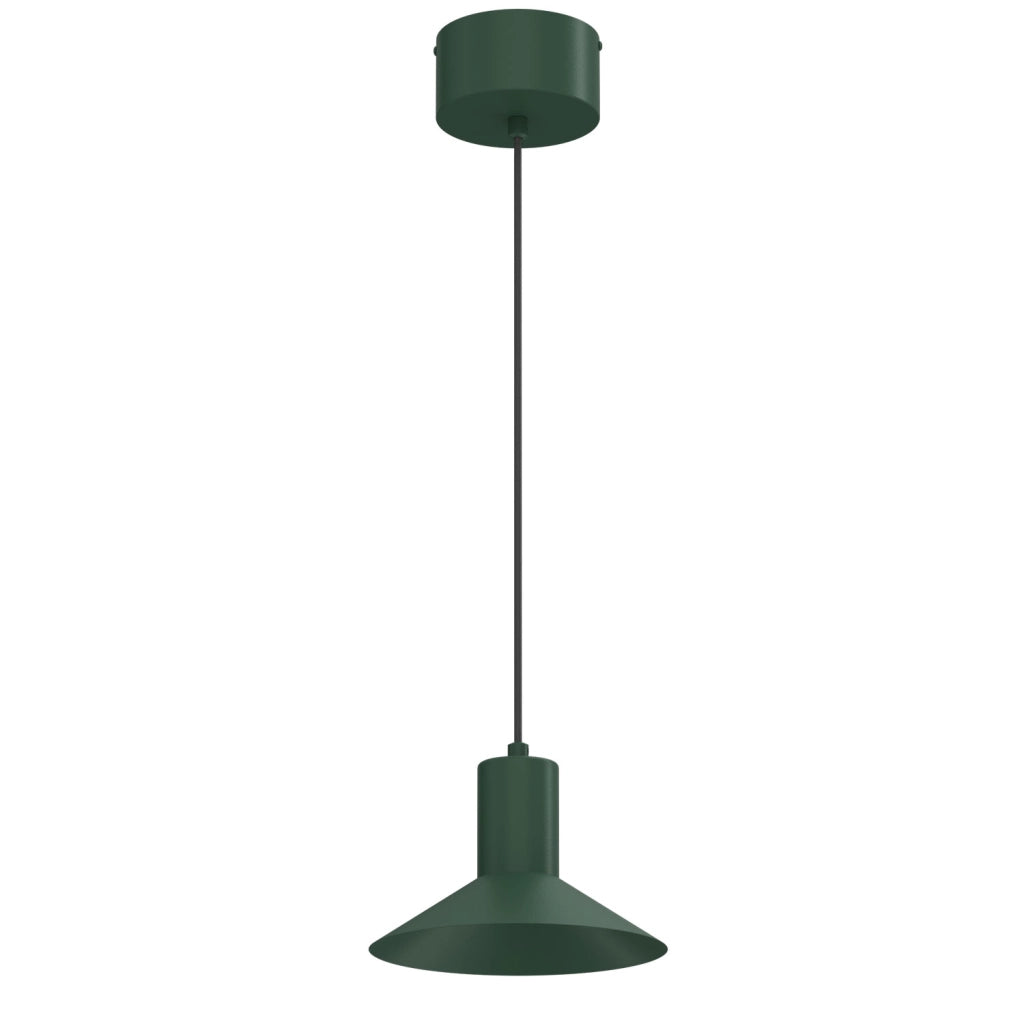Lampada a sospensione Nox 1xGU10 verde metallo 20 cm