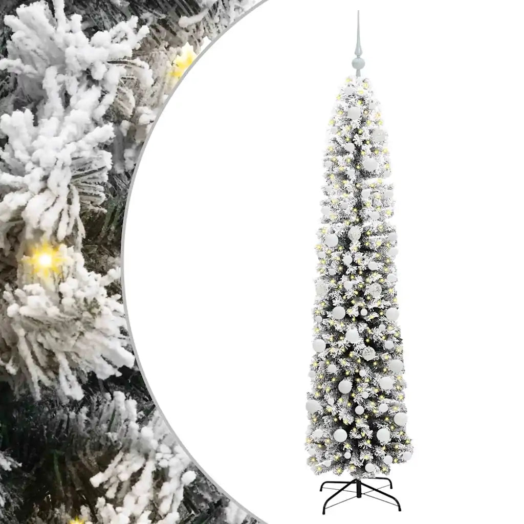 Albero di Natale | Decorazioni natalizie artificiale con 300 LED Verde 180 cm