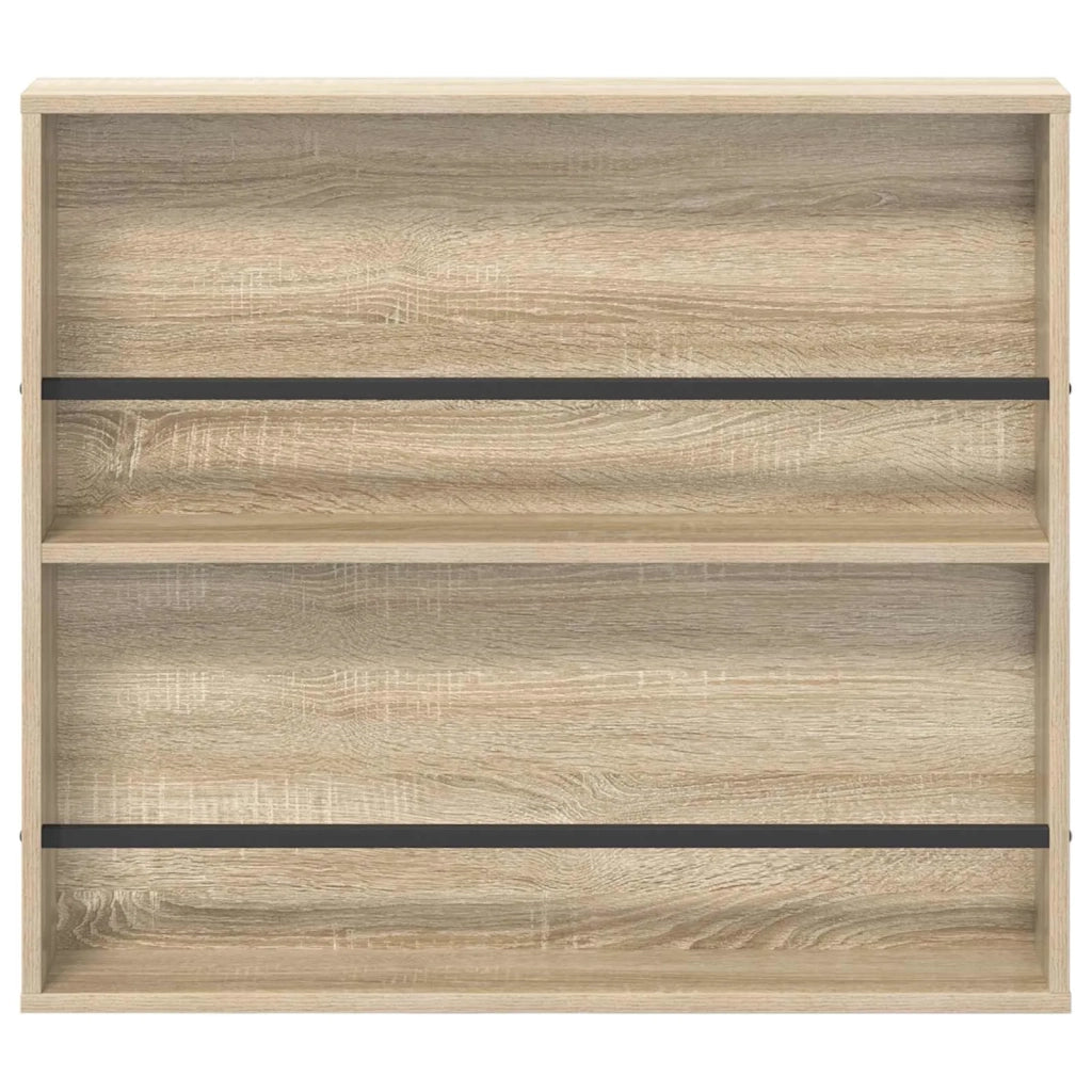 Scaffale per riviste 2 pz Rovere Sonoma 80 x 12 x 70 cm 890843