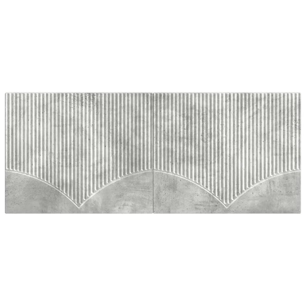 Testiera da Muro HOORN Grigio Cemento Legno ingegnerizzato 897408
