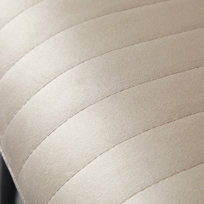 Set 2 Sedie Imbottite 43x58x90 cm in Tessuto Marrone Chiaro