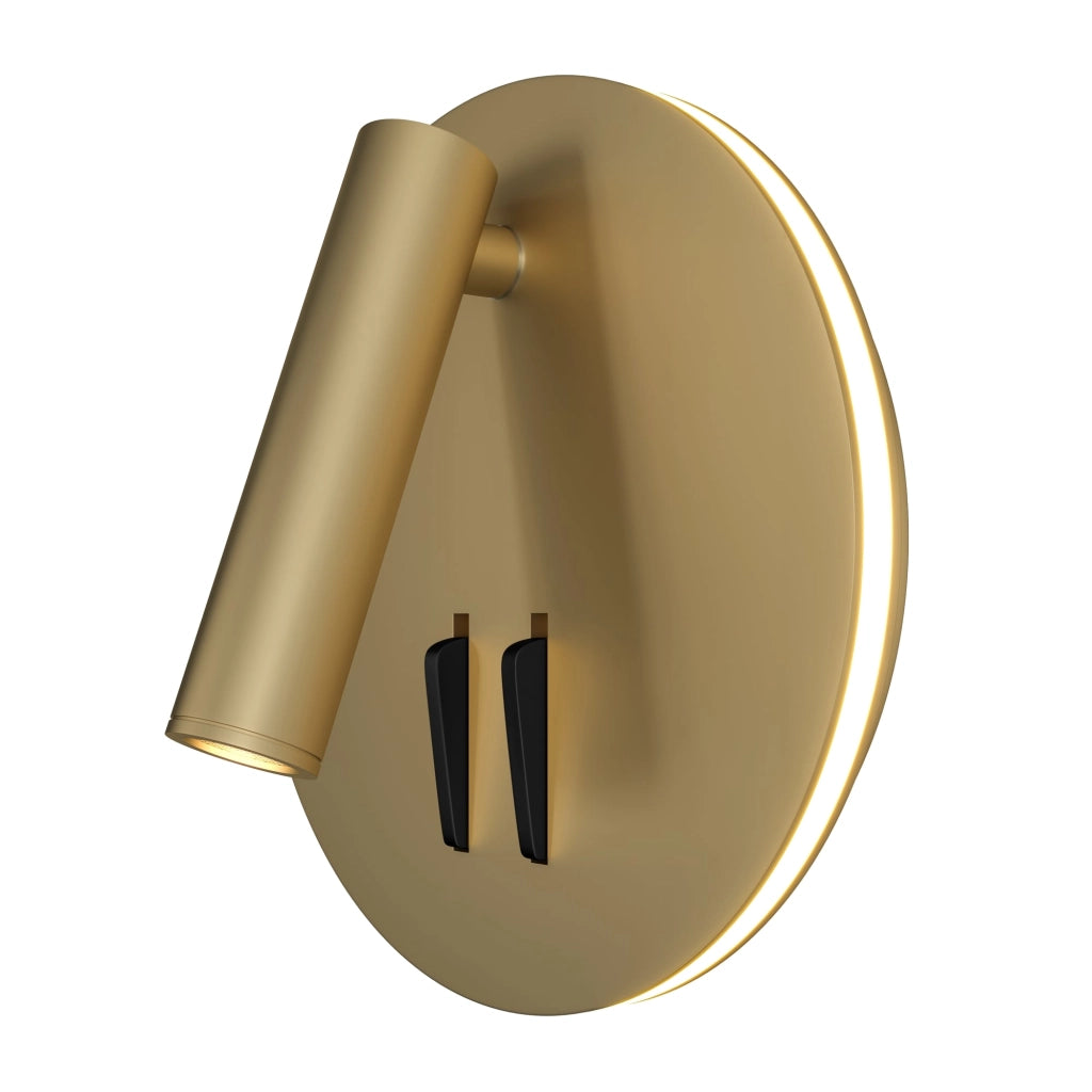 Lampada da parete Ceiling & Wall in Alluminio Ios 176 Opaco Oro