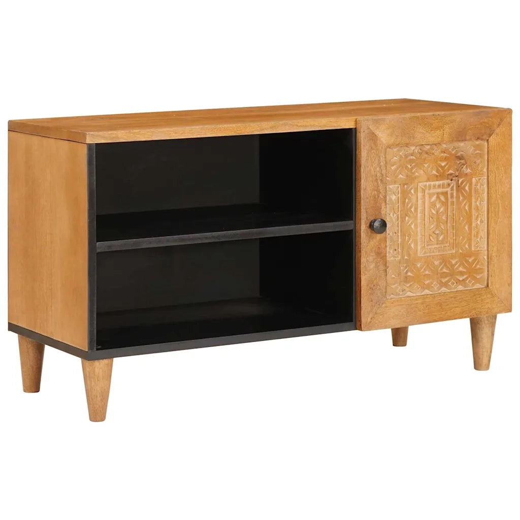 Mobile TV-Credenza per TV Marrone Chiaro 80 x 33 x 46 cm Legno multistrato 149143