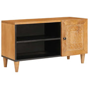 Mobile TV-Credenza per TV Marrone Chiaro 80 x 33 x 46 cm Legno multistrato 149143
