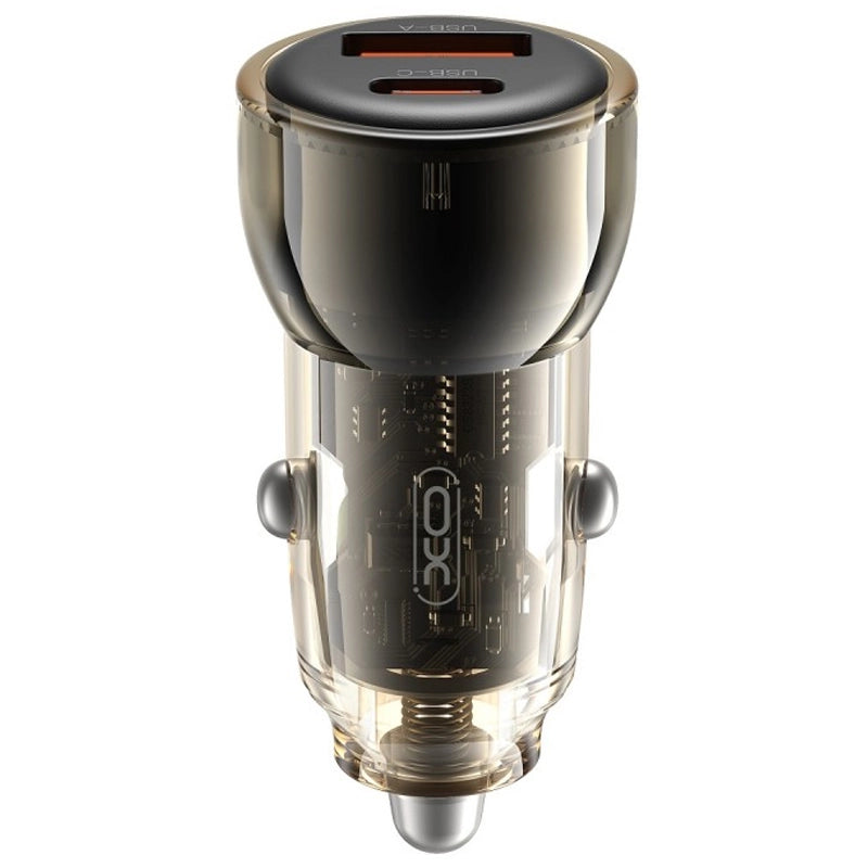 XO CC60 - CARICATORE DA AUTO 60W - 1 x USB A - 1 x USB-C
