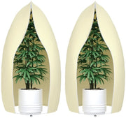Copertura invernale per piante, 2-pack Copertura invernale per piante in vaso con chiusura a zip, Caschi per piante resistenti al gelo per alberi, palme, piante da balcone, beige, 80 x 120 cm