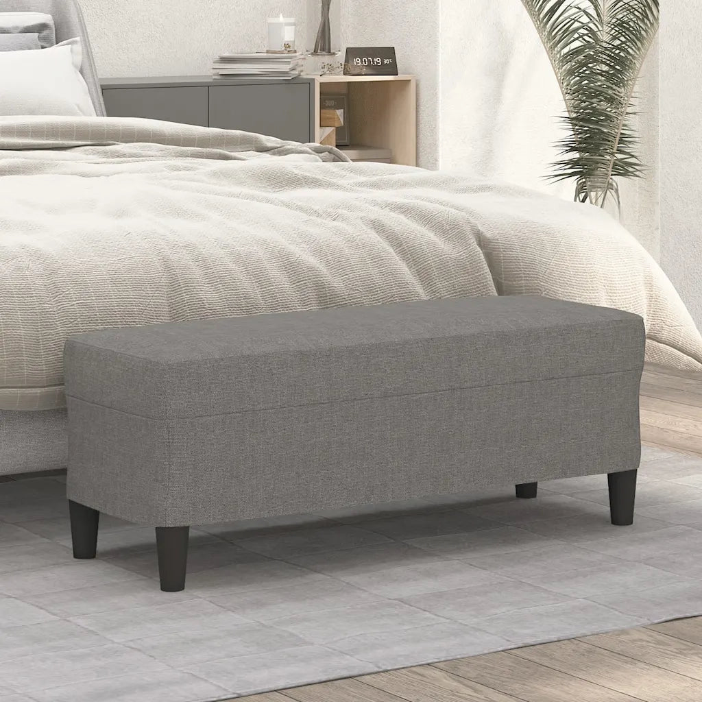 Panca Grigio Scuro 100x35x41 cm in Tessuto CFW1203363