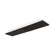 Plafoniera LED da Ufficio Serie GPL Bianco Opaco con Diffusore Nero Antiabbaglio UGR <19, Selezione 22W-34W e Luce CCT Switch - Gealuce