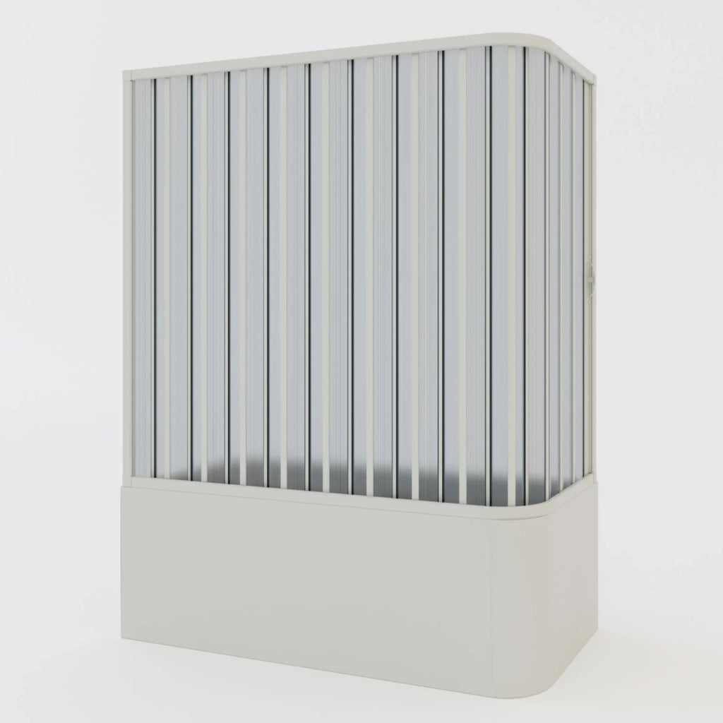 Box doccia sopravasca 70x150 in PVC a soffietto mod. Ortensia con apertura laterale