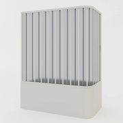 Box doccia sopravasca 70x150 in PVC a soffietto mod. Ortensia con apertura laterale