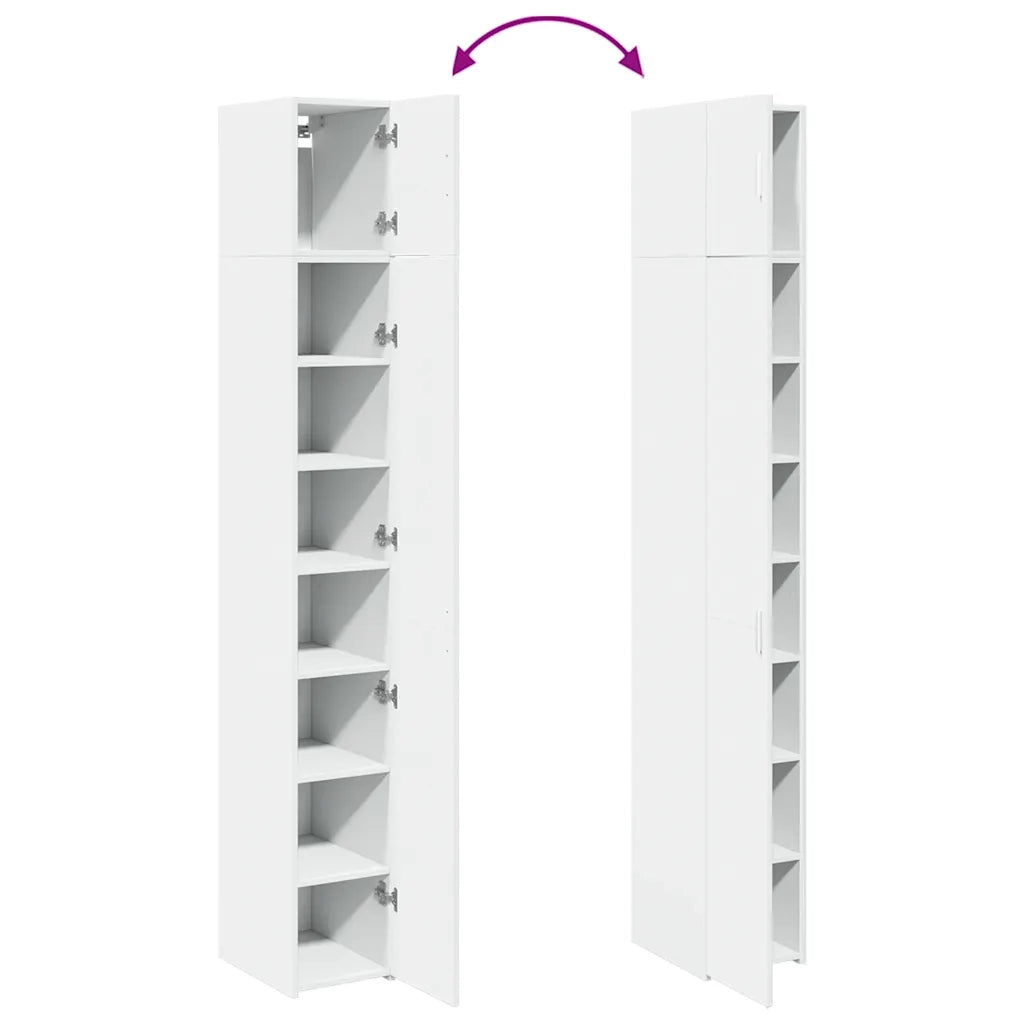 Mobile Sottile Bianco 30x42,5x225 cm in Truciolato CFW3567968