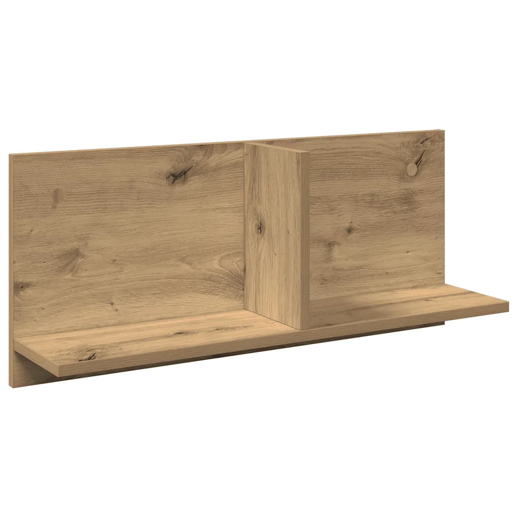 vidaXL Mobile a Parete 70x16,5x30 cm Artigianale in Legno Multistrato
