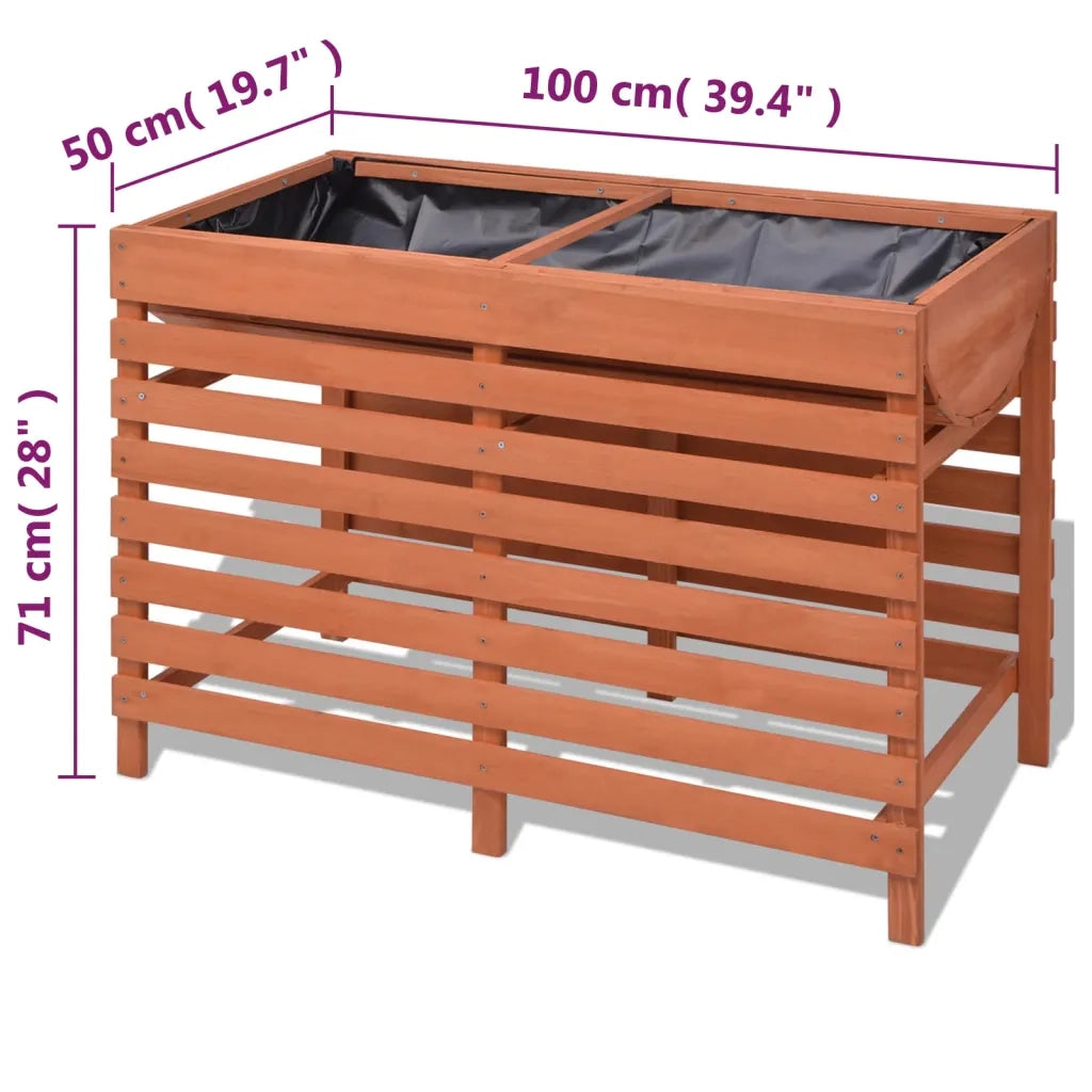 Fioriera | Cassetta per fiori | Vaso 100x50x71 cm in Legno