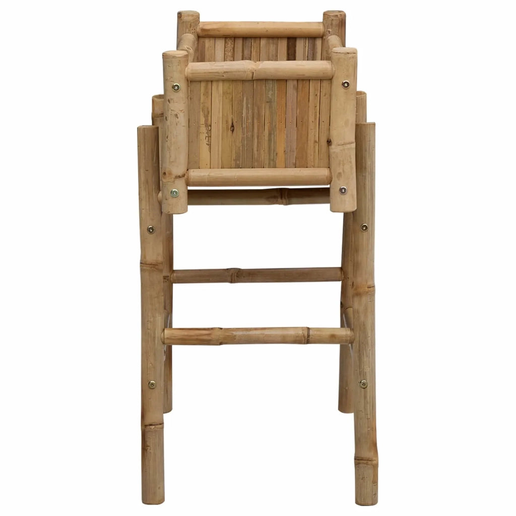 Vaso da Giardino con Supporto Naturale 50 x 38 x 74 cm Bambù 42028232