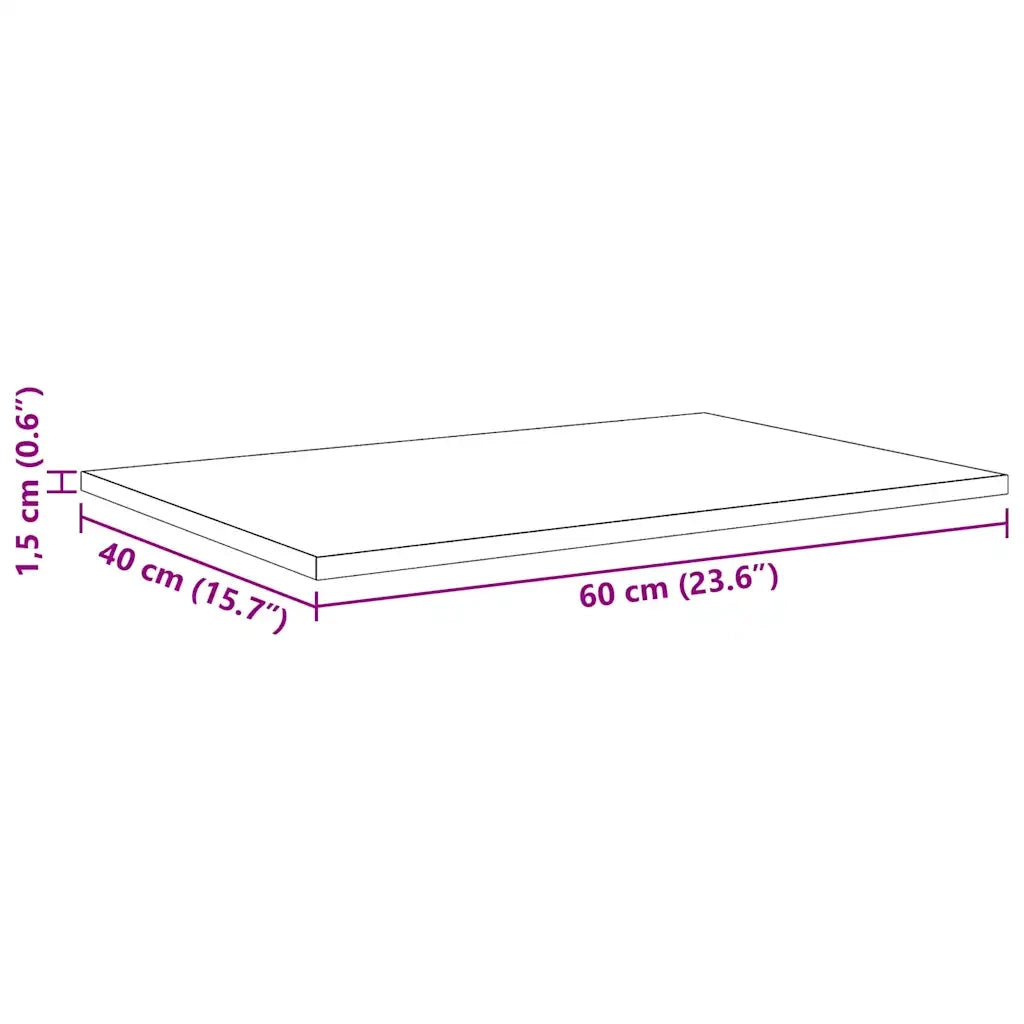 vidaXL Scaffale 4 pcs Marrone 60 x 40 x 1.5 cm Legno multistrato