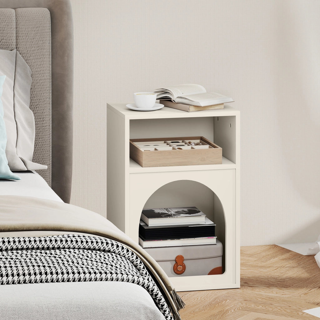 Comodino ¨C zephmum ¨C crema 40x30x60