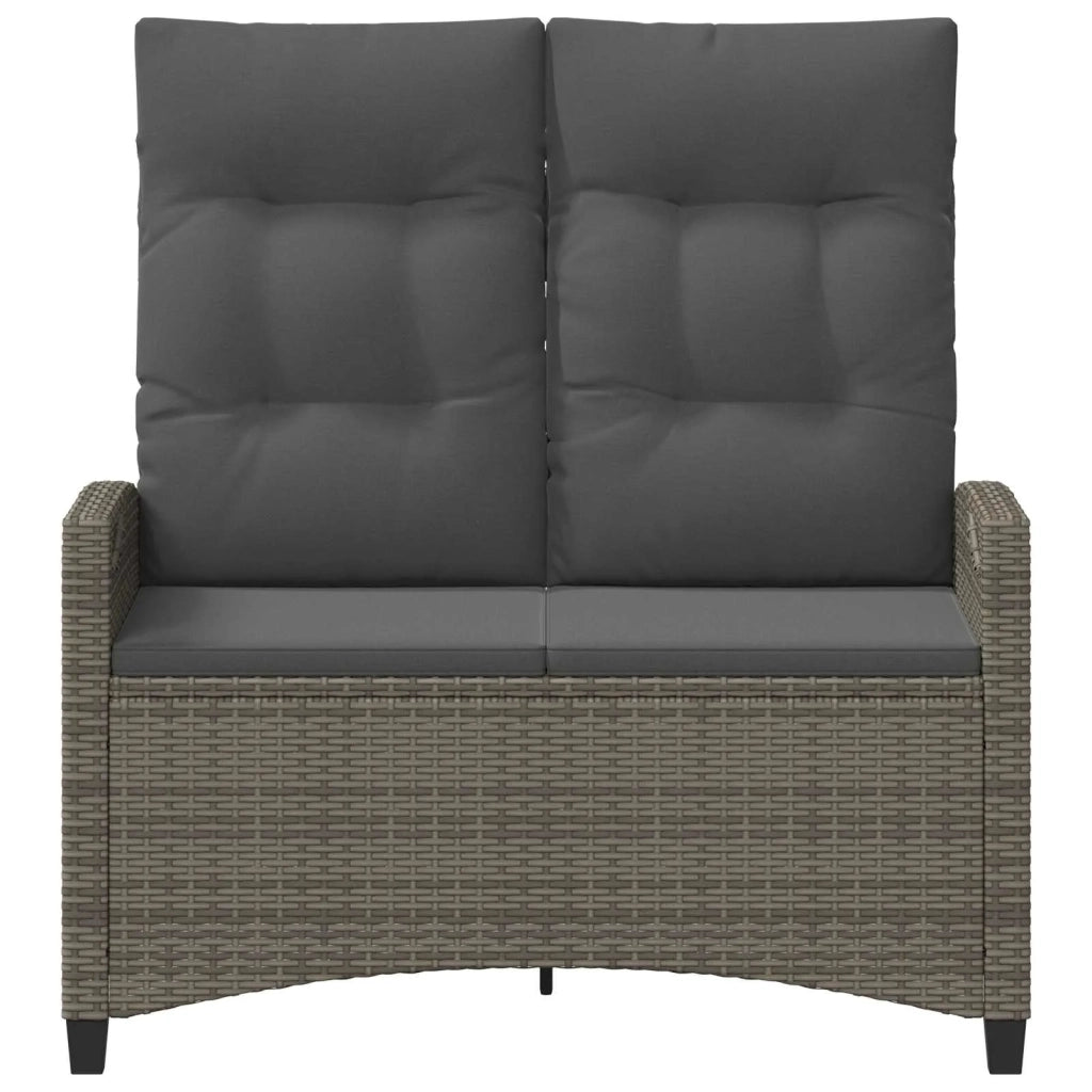 Panchina da giardino Grigio e Grigio Scuro 105 x 60 x 112 cm 42026852