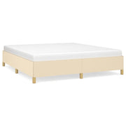 Letto matrimoniale | Letto per adulti | Struttura Letto a Rete a Molle Crema 160x200 cm in Tessuto
