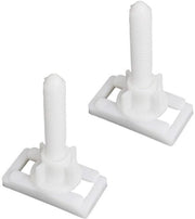 Sedile WC Scharnier Bouten - 2 Pack Plastico Bianco Toilet Seat Scharnier Bouten Moeren Bevestiging Kit Fitting Riparazione Strumento