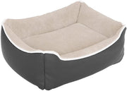 Kennel per cani e gatti, 100% poliestere, colore crema, 44 x 34 x 15 cm (dimensioni esterne)