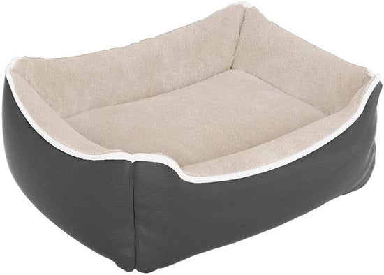 Kennel per cani e gatti, 100% poliestere, colore crema, 44 x 34 x 15 cm (dimensioni esterne)