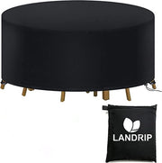 Tappeto impermeabile per mobili da giardino - 1 pezzo - Nero - 128x71 cm