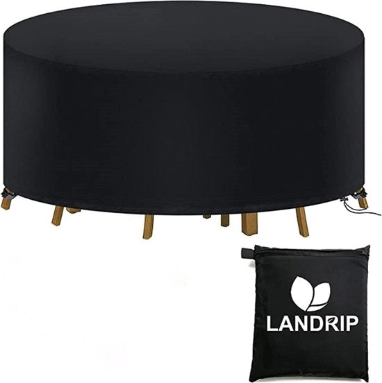 Tappeto impermeabile per mobili da giardino - 1 pezzo - Nero - 128x71 cm