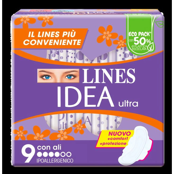 LINES IDEA ASSORBENTI ULTRA GIORNO ALI 9 PZ OKY