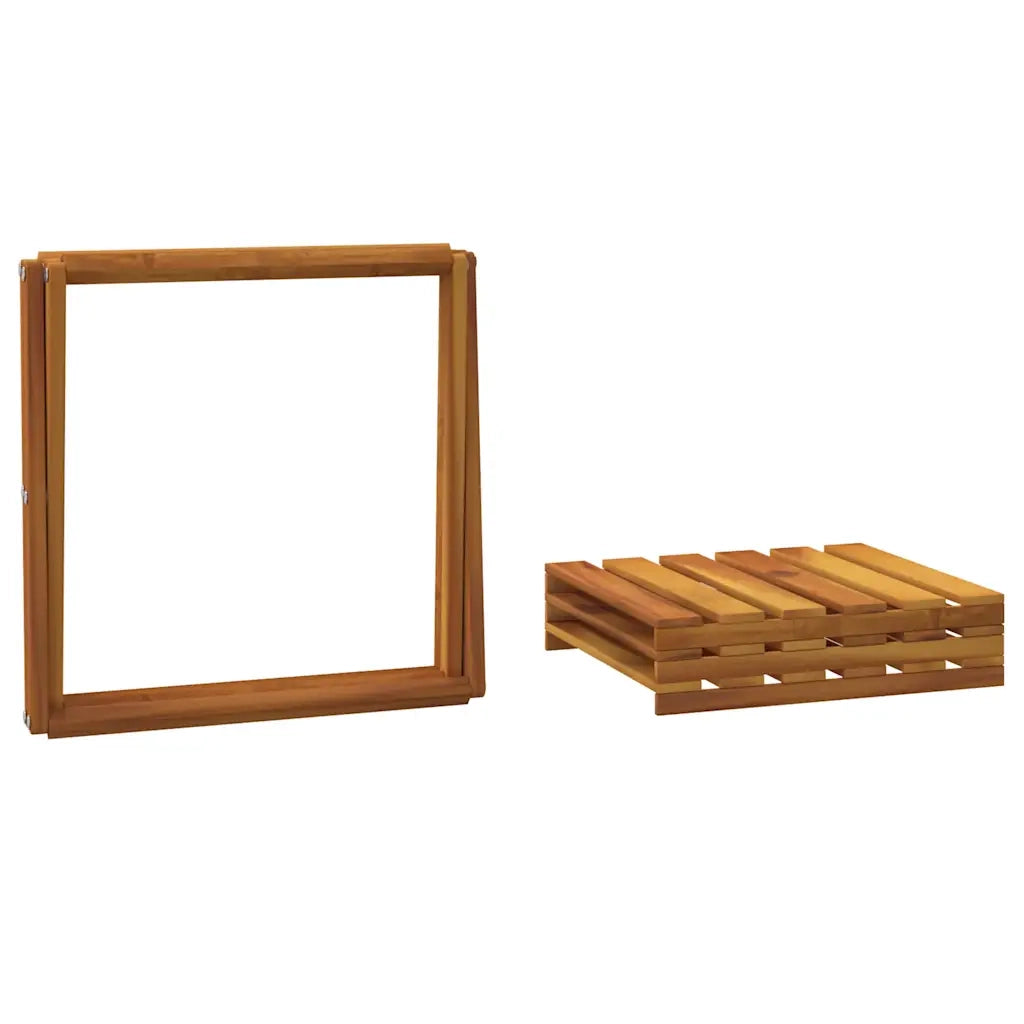 Scaffale Pieghevole 3 Ripiani Marrone 70x31x63 Massello Acacia CFW7242029