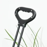 Carrello da Giardino 110L con Maniglia Telescopica e Borsa Termica da 15L in Acciaio e Tessuto, Blu