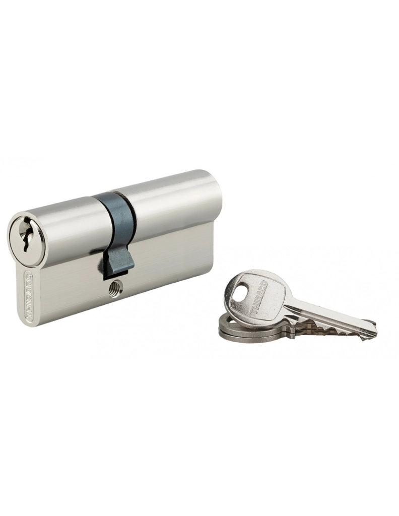 Cilindro europeo SA 30 x 55 mm nichelato, 3 chiavi – THIRARD